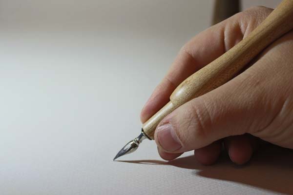 Dip pen wand: the magic of writing