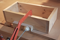 using a clamp with the jig