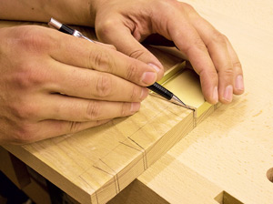 marking out dovetails
