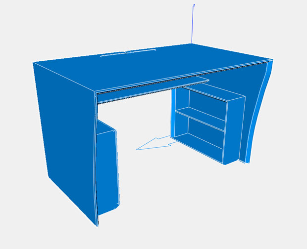 shelves at sides