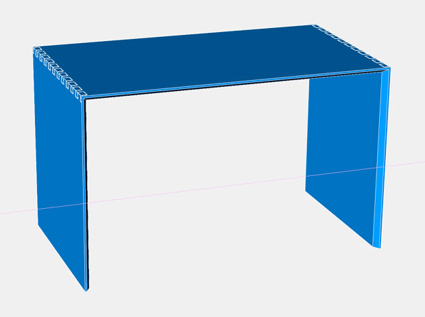 Computer desk design