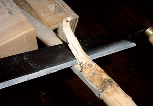 using a draw knife