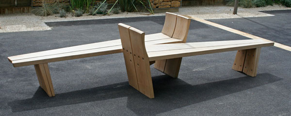 The lightbox bench designed by Alum Heslop