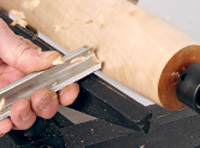 using a roughing gouge