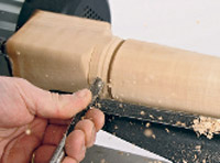 using a spindle gouge