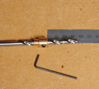Set the drill stop length