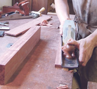 Using a jack plane to flatten stock