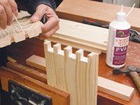 glueing up