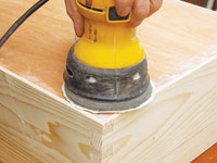 sanding flush