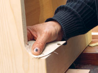 sanding curve