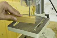 using a drill press