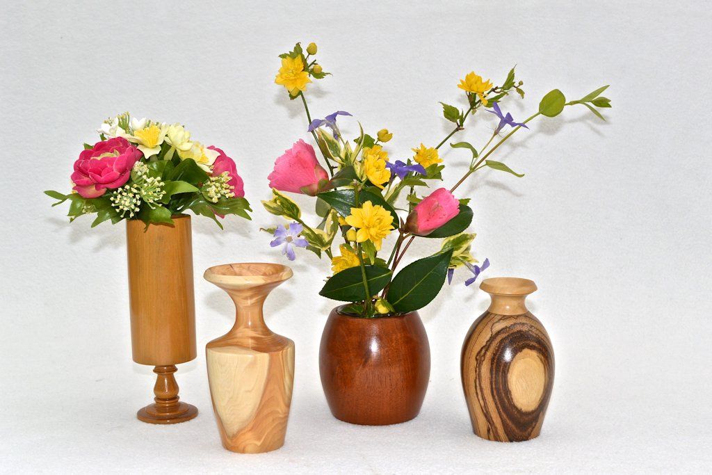 Ian Wilkie's turned bud vases