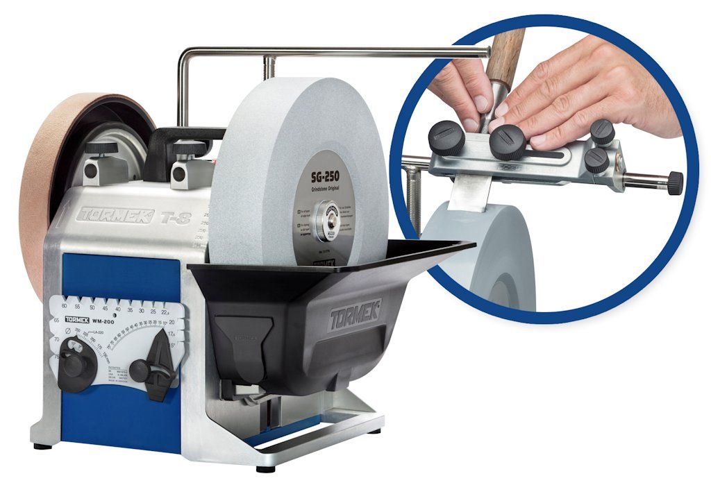 Andy King puts the new Tormek T-8 grinding machine through its paces