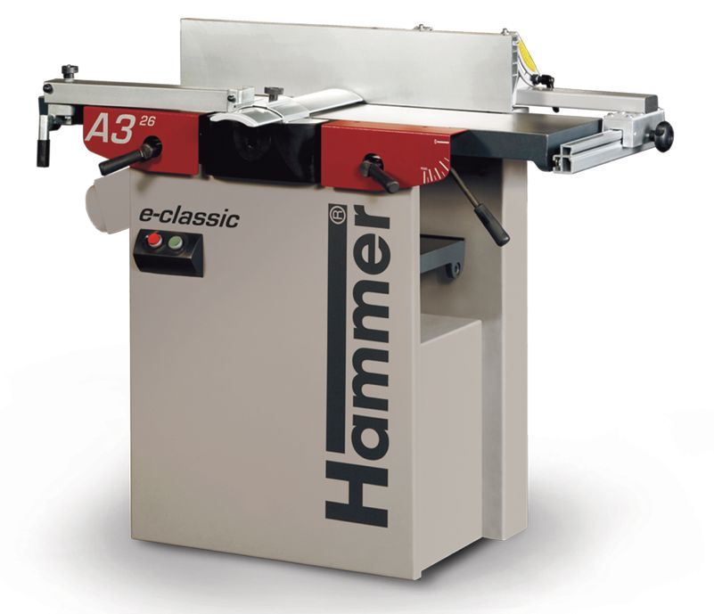 Hammer A3-26 planer/thicknesser fitted with Felder’s Silent-Power spiral cutterblock