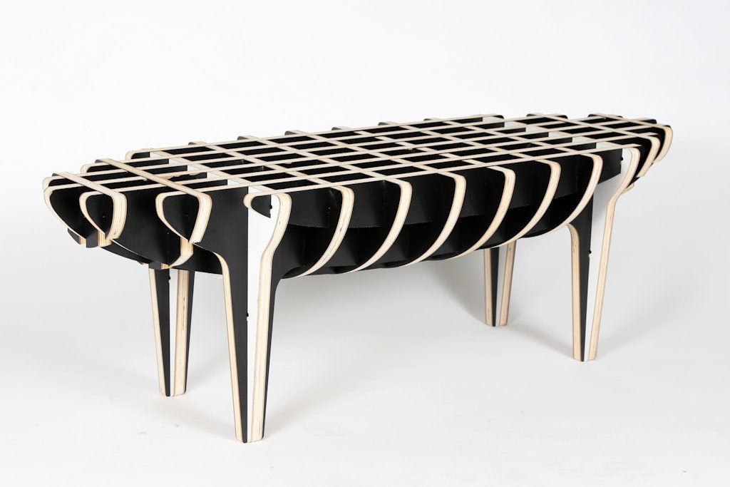 Alejandro Palandjoglou’s CNC 2D router-made ‘Piggy’ coffee table