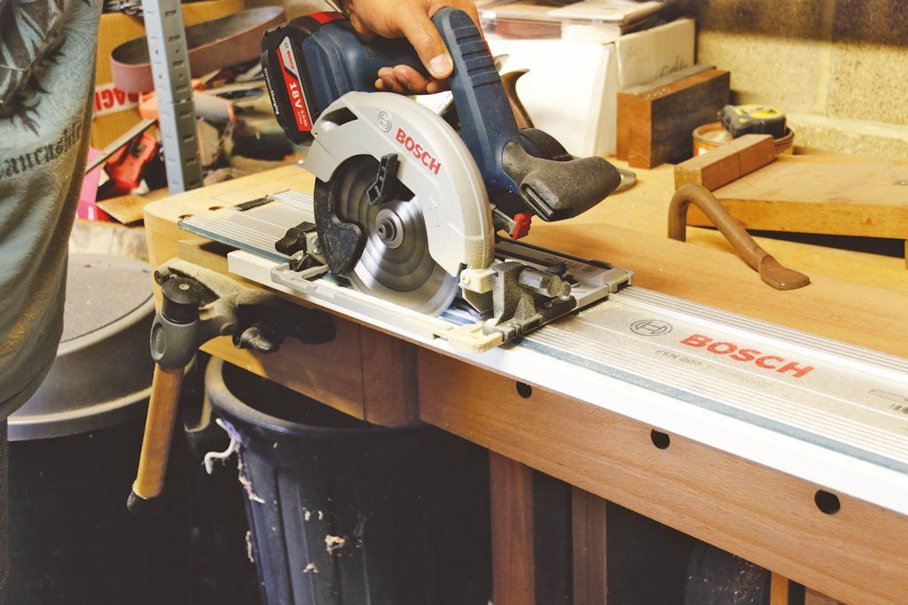 Andy King found cutting melamine-coated boards using the Bosch GKS 18V-57G Professional circular saw was quick and easy