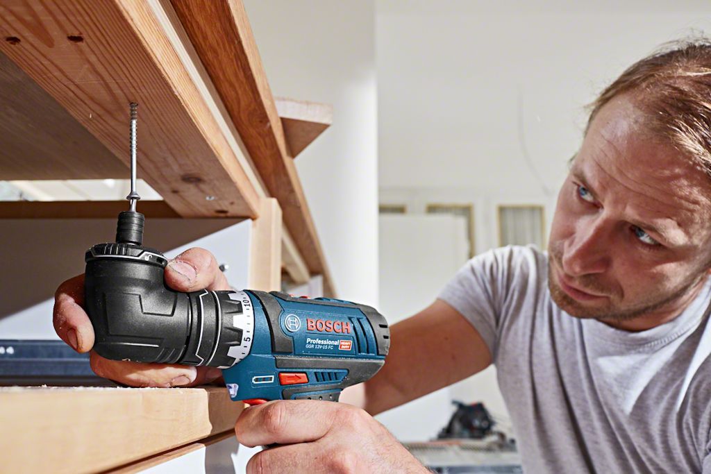 Bosch Drill Driver with FlexiClick 5-in-1 tool flexibilty