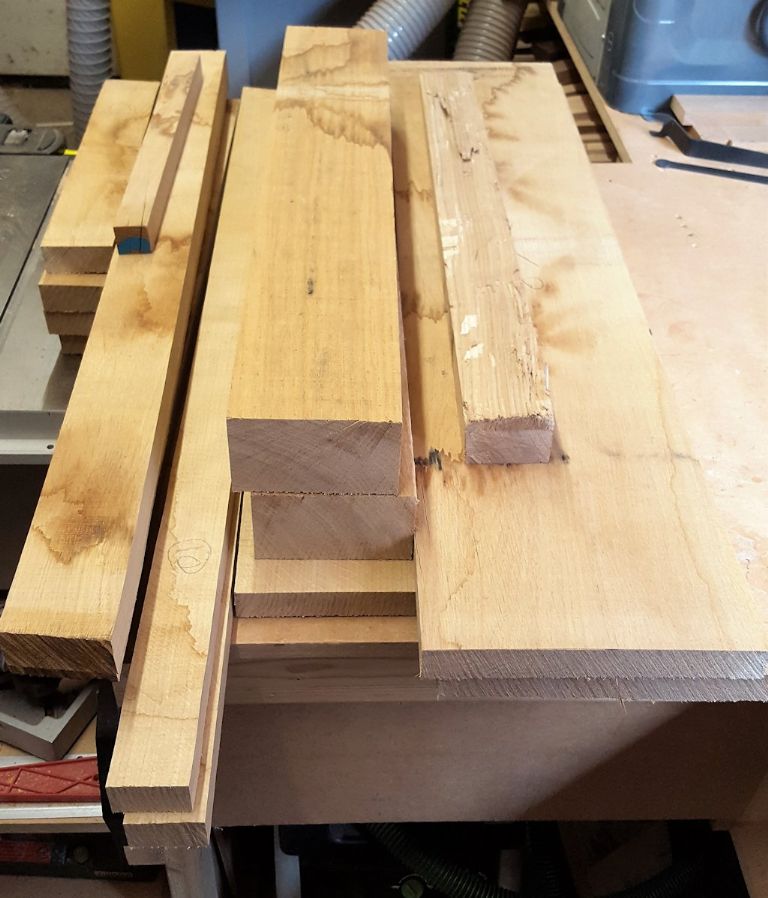Timber in its raw form, cut oversize and ready for planing