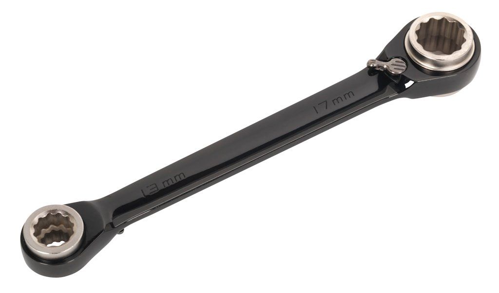 AK7979 4-in-1 Reversible Ratchet Ring Spanner