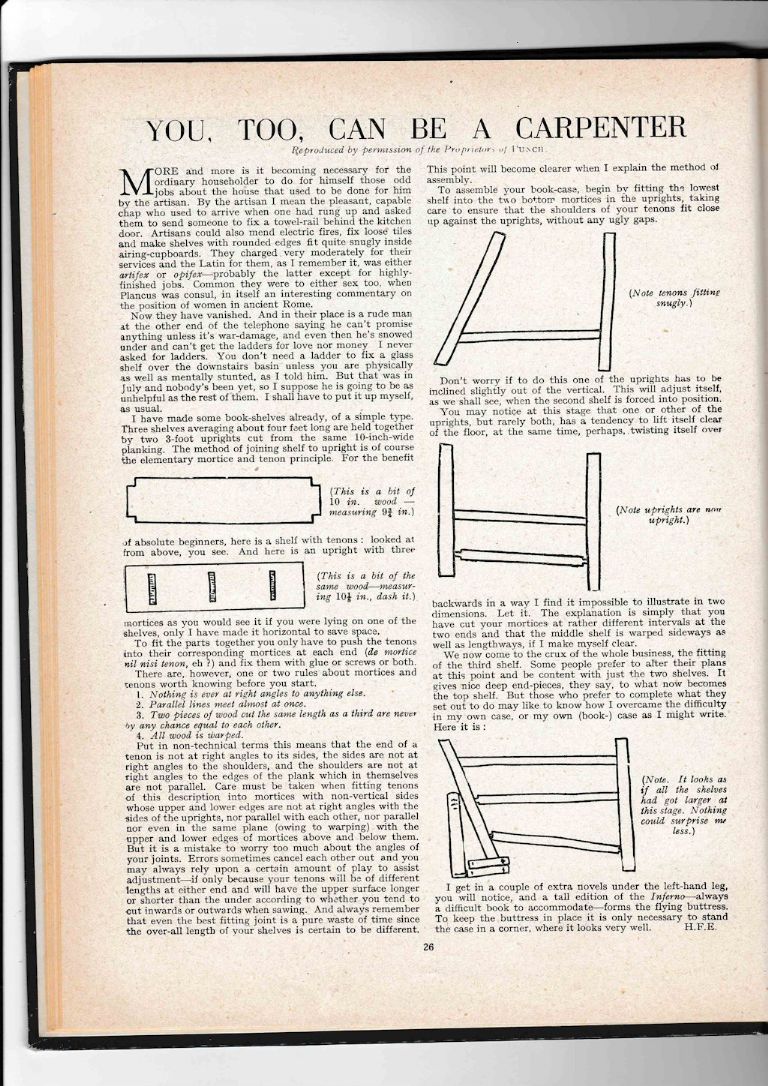 It’s carpentry for all in this month’s ‘Archive’