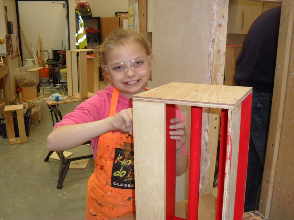 The joy of making is expressed in Sophie’s smile