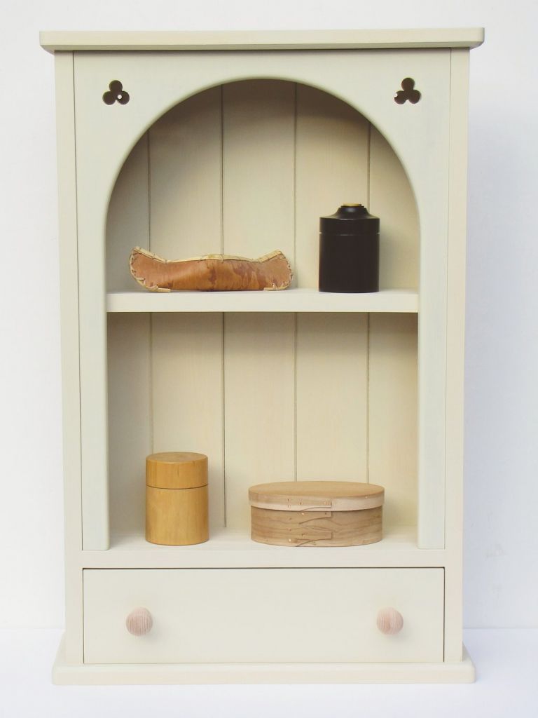 Phil Davy’s display cabinet is designed to house his precious collection of wooden boxes