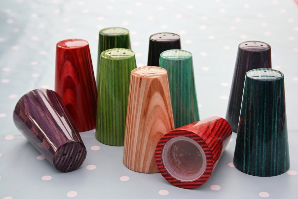 Niall Yates’ shiny salt and pepper shakers