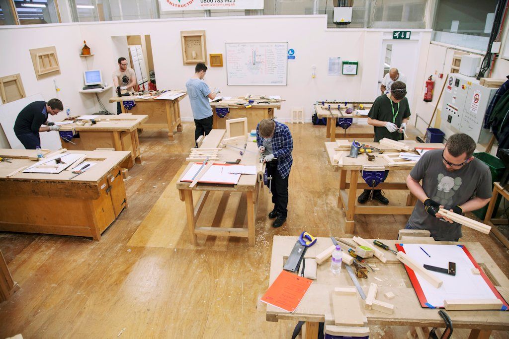 One of Leeds College of Building’s many spacious workshops