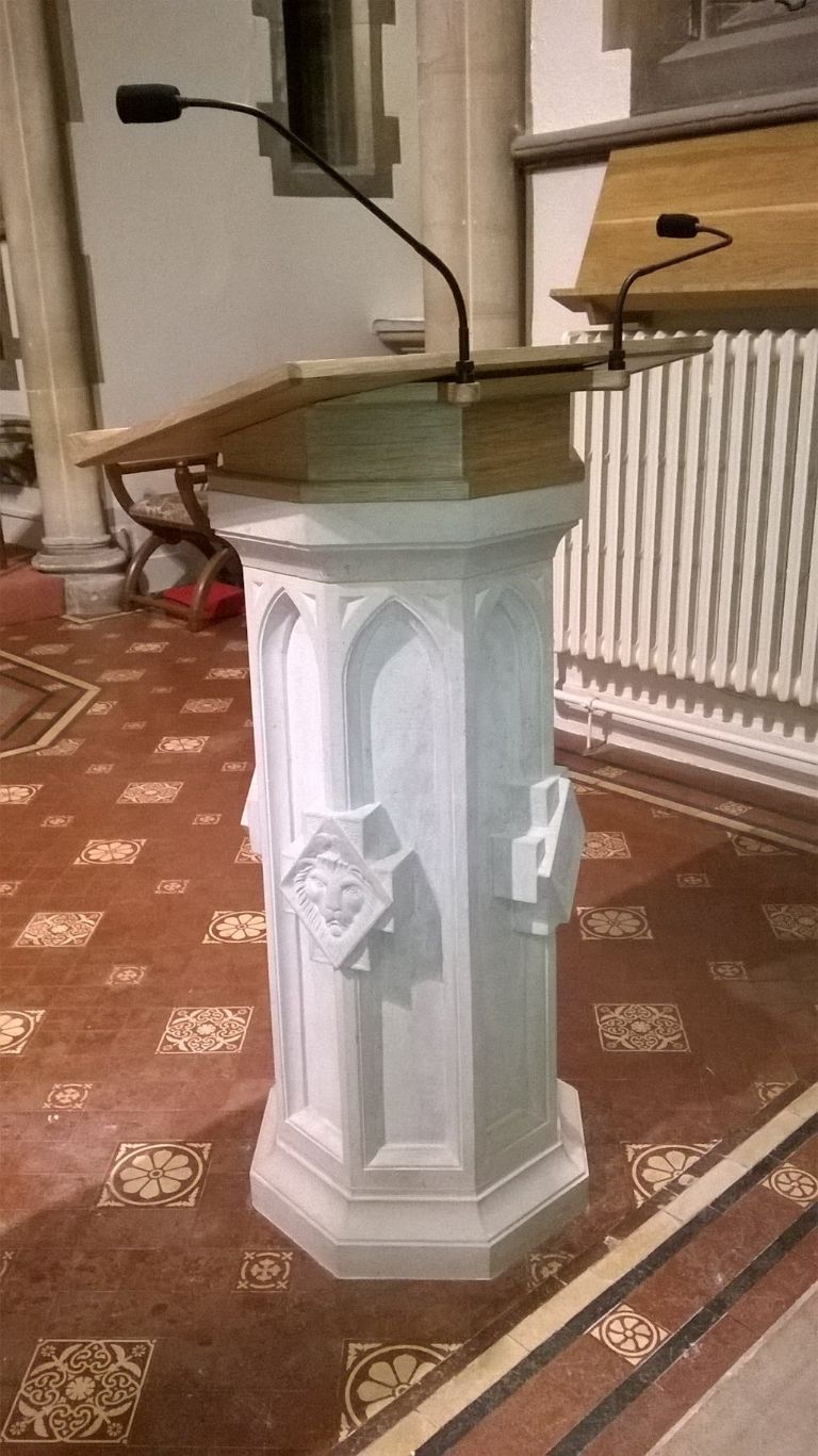 Jonathan Salisbury’s completed church ambo