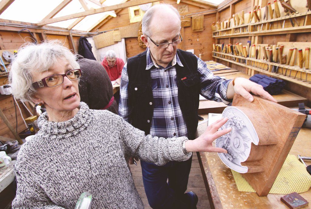 Woodcarver and sculptor, Mary Anstee-Parry