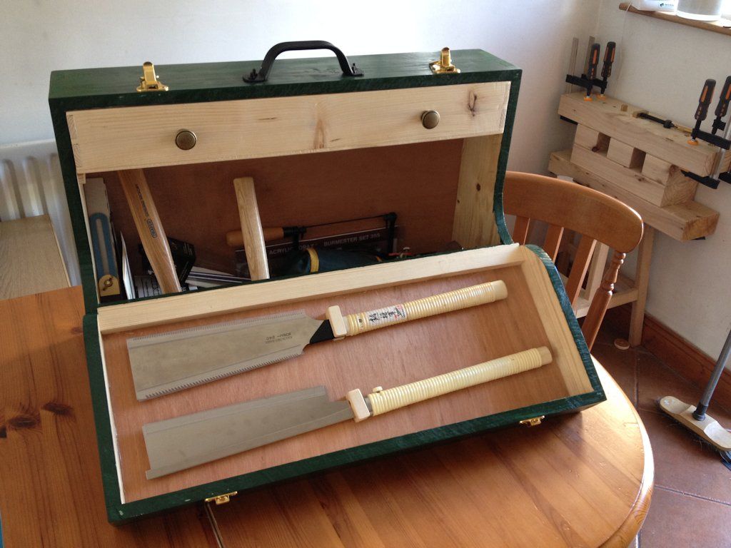 Geoff Gray’s fall front wooden toolbox