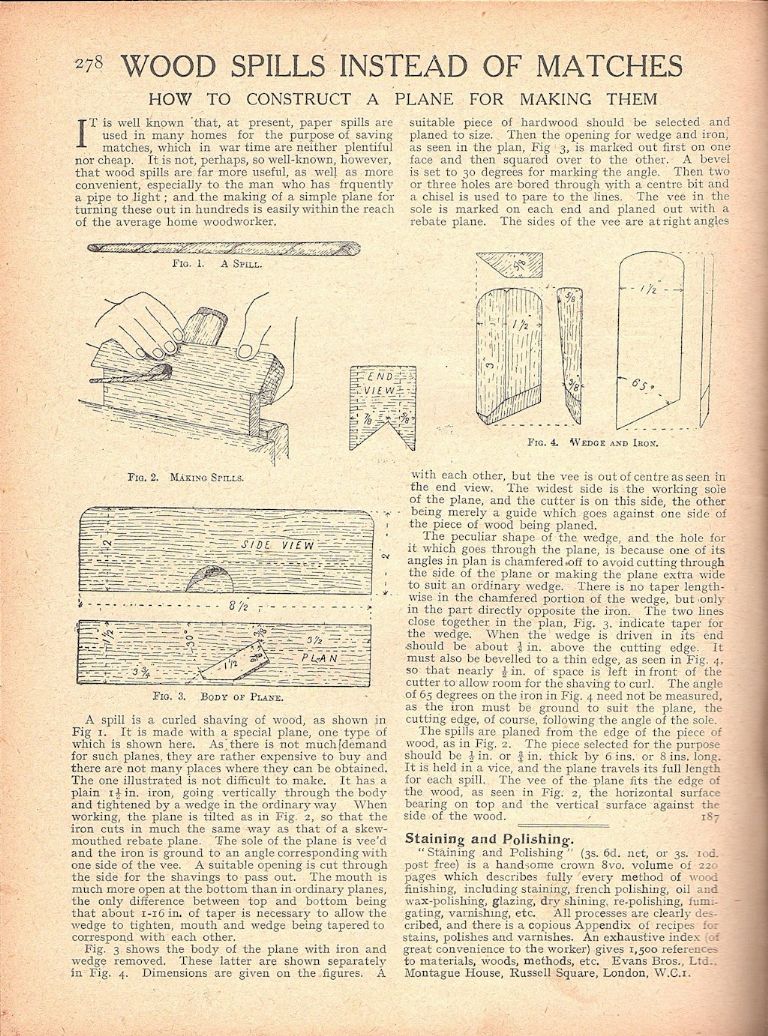 Excerpt from the The Woodworker of December 1917