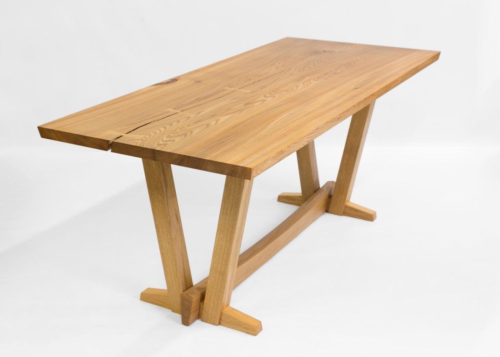 Neal Crampton’s stunning dining table is made using a Scottish elm board