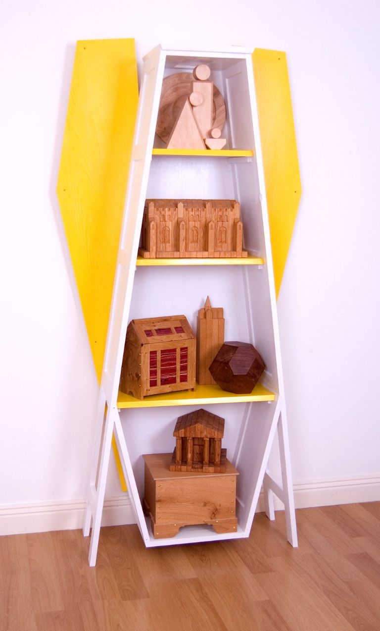 Edward Hopkins’ bespoke coffin/shelving unit