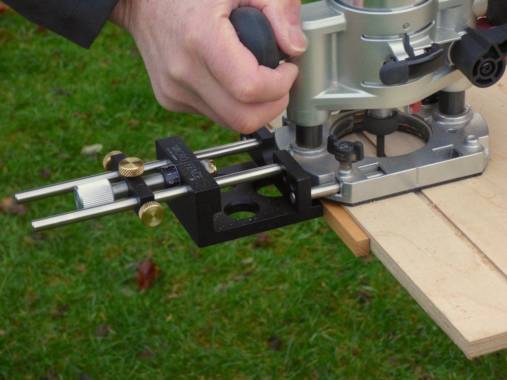 The Micro Fence - Edge Guide from Wood Worker’s Workshop is dead easy to use