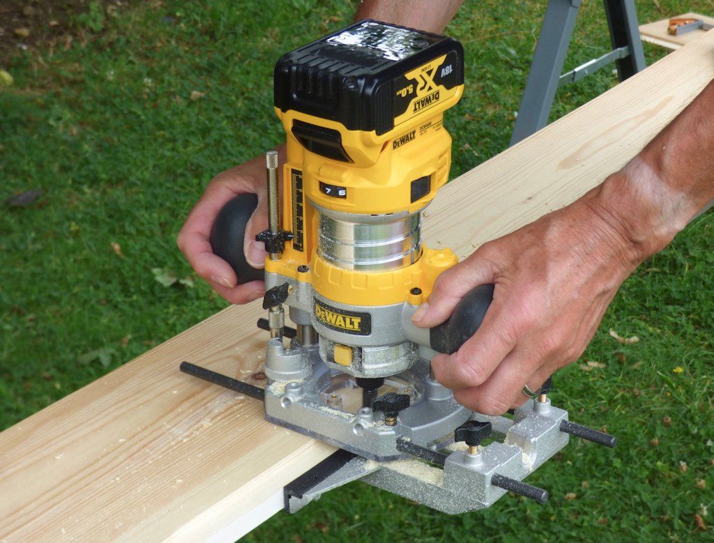 The DeWalt DCW604 cordless router is a fantastic power tool for both workshop use and out on site