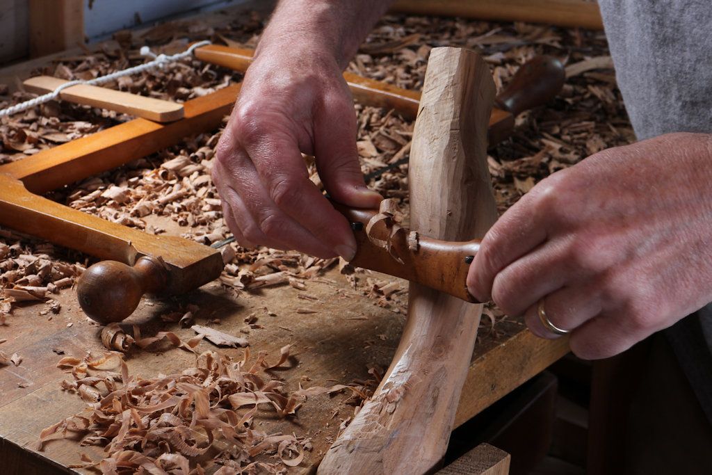 Robin Gates’ early shaping with the spokeshave