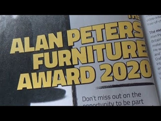 Don’t forget to enter the fantastic Alan Peters Furniture Award 2020