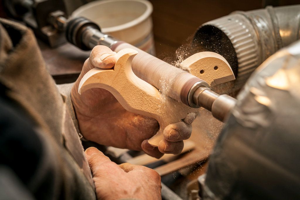 Beautiful Lie-Nielsen saw handles are made in-house